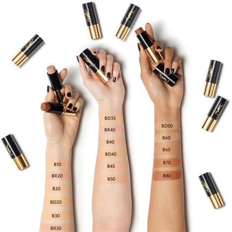 ysl all hours foundation stick swatches|ysl all hours foundation stick.